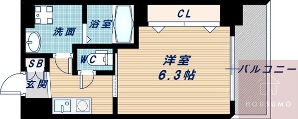 ウインズコート西中島の物件間取画像